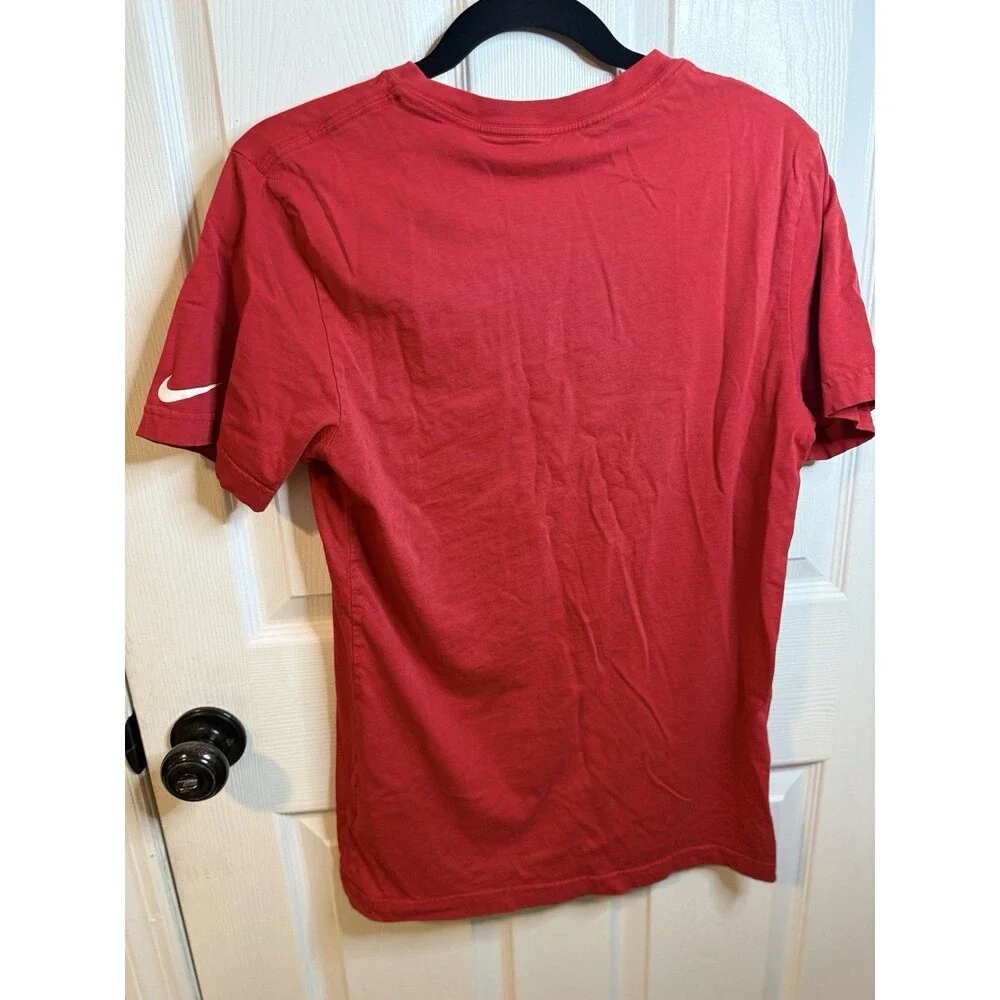 Nike New England Patriots Throwback Shirt - Pat Patriot Red Tee - Mens Medium